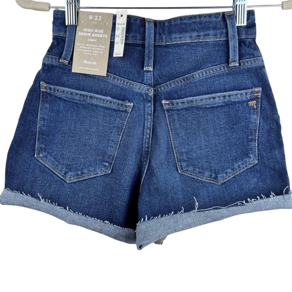 NEW Madewell Curvy High-Rise Denim Shorts 23 XS Canterdale Wash - Picture 7 of 8